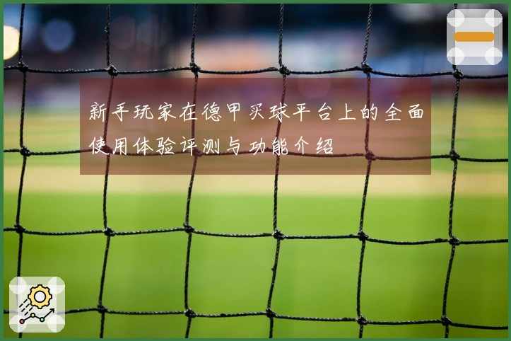 新手玩家在德甲买球平台上的全面使用体验评测与功能介绍